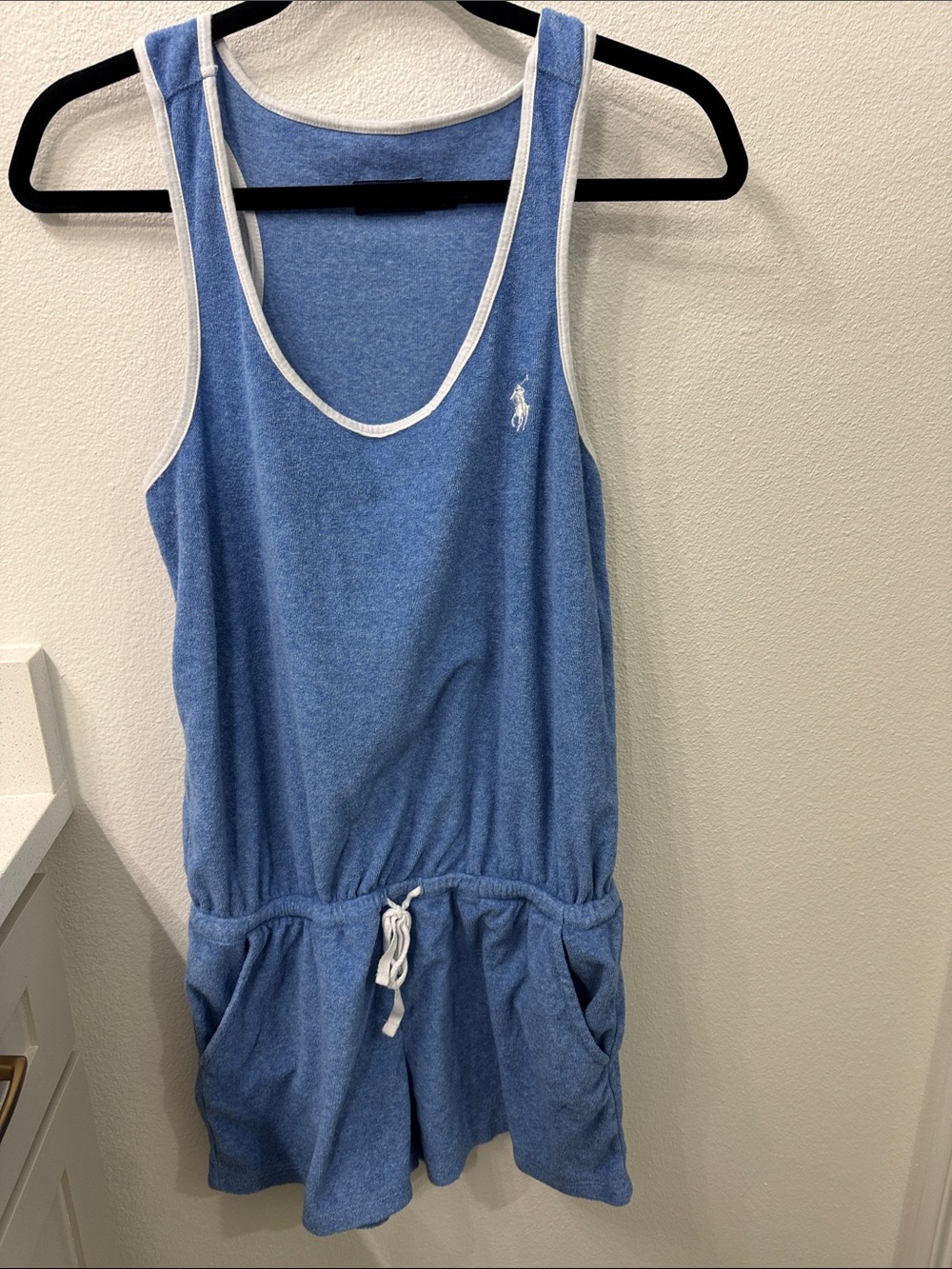 Ralph Lauren Blue terry swim cover up
